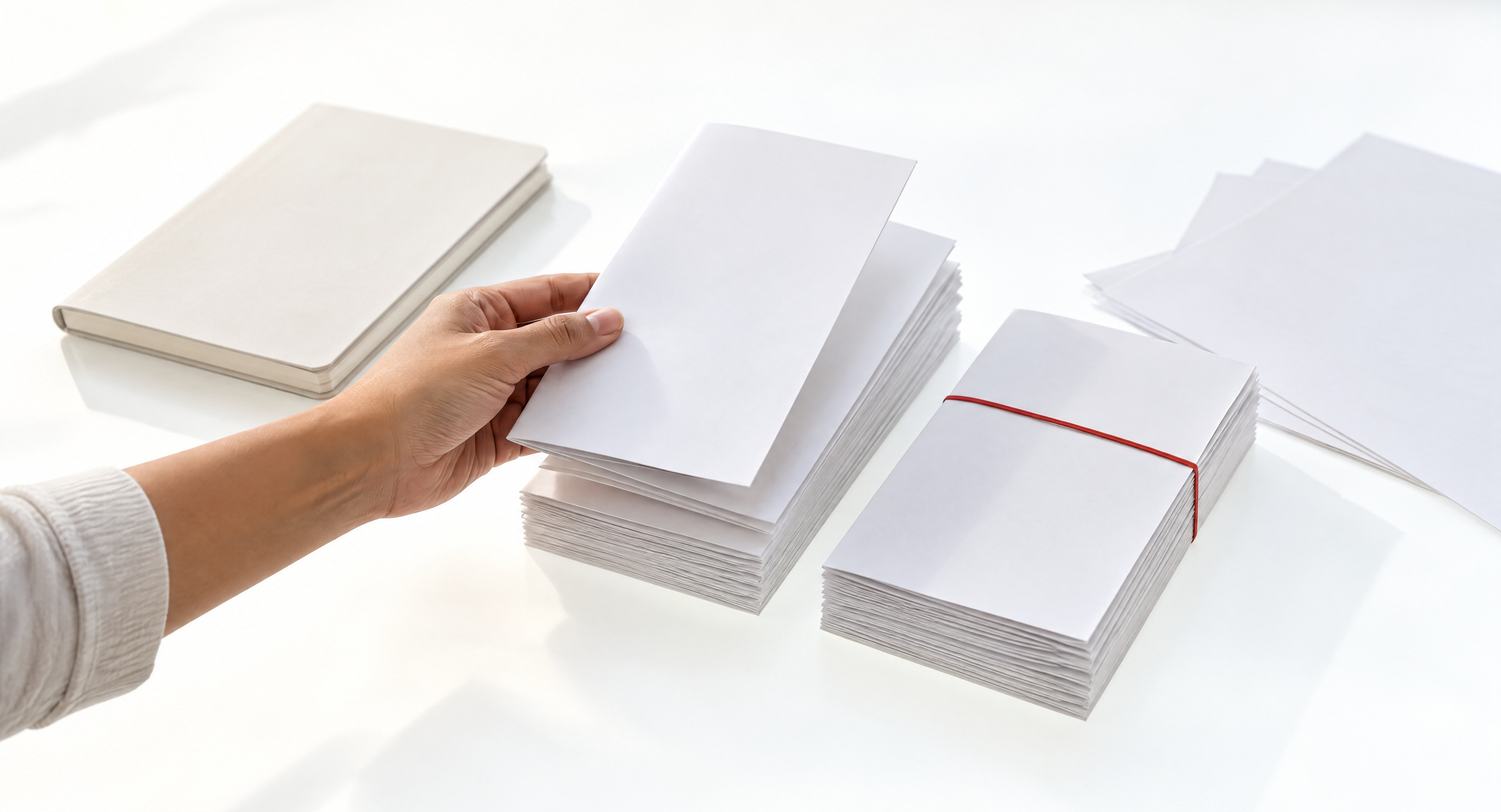 Concrete deliverables: printed documents, mock-ups and approved screens